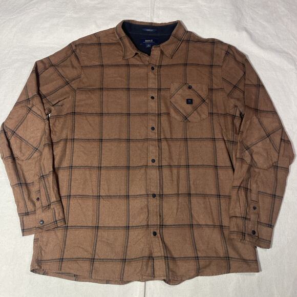 Roark Other - Men's Size XL Roark Collared Long Sleeve Snap Shirt Burnt Orange Collared